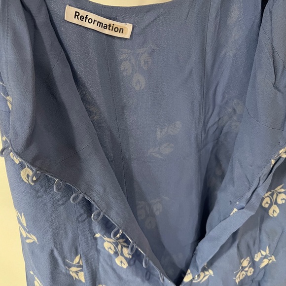 Reformation Dress Size 6 Cybill Button Front Sundress Verona - Picture 7 of 8